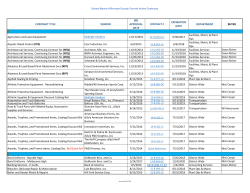 Awarded Bids and Contracts - Office of Financial Services