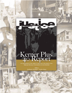 Kerner Plus 40 Report - Institute for Advanced Journalism Studies