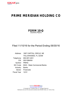 prime meridian holding co