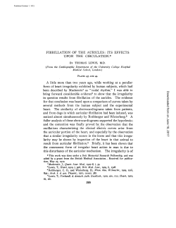 FIBRILLATION OF THE AURICLES
