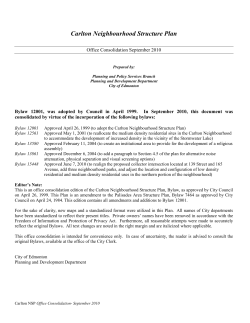 Carlton NSP - City of Edmonton