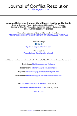 Journal of Conflict Resolution