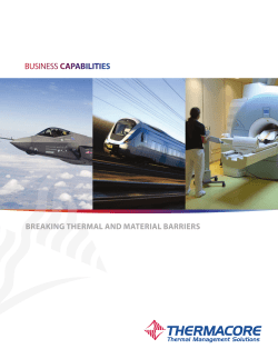 Aavid Thermacore Capabilities Brochure