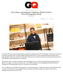 Last night Cole Haan partnered with teNeues