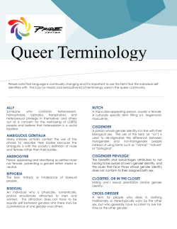 Queer Terminology