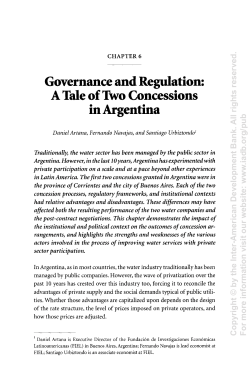 A Tale of Two Concessions in Argentina