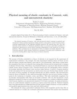 Physical meaning of elastic constants in Cosserat, void, and