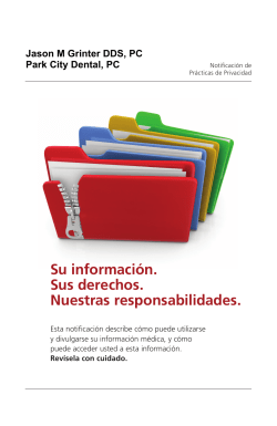 Su informaci&oacute;n. Sus derechos. Nuestras responsabilidades.