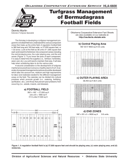 HLA-6600 - Turfgrass Management of Bermudagrass Football Fields