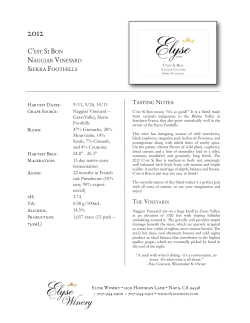 C`est si Bon - Elyse Winery