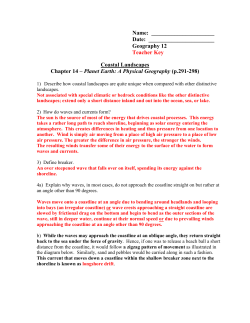 Geography 12 Teacher Key Coastal Landscapes Chapter
