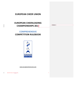 european cheer union european cheerleading championships 2017