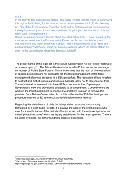 S.1.1 In the reply to this question it is stated: `The State Forests look