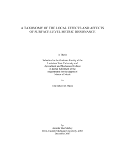 a taxonomy of the local effects and affects
