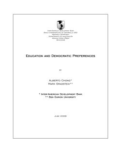 Education and Democratic Preferences