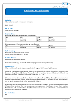 Ipilimumab and Nivolumab