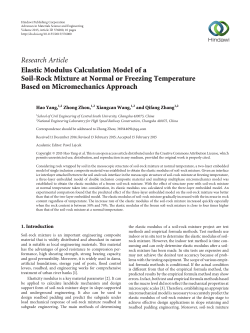 Elastic Modulus Calculation Model of a Soil
