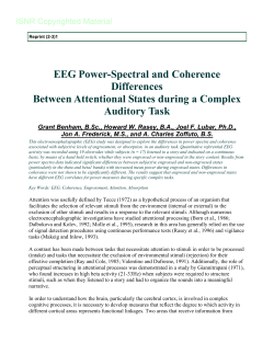 EEG Power-Spectral and Coherence Differences