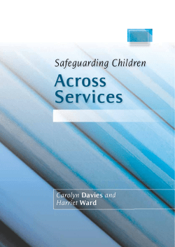 Safeguarding Children Across Services