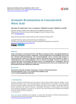 Aromatic Bromination in Concentrated Nitric Acid