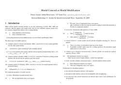 Modal Concord as Modal Modification