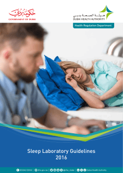 Sleep Laboratory Guidelines 2016