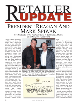 president reagan and mark spiwak