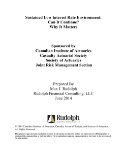 Sustained Low Interest Rate Environment: Can It Continue? Why It