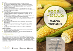starchy vegetables - Nutritious And Delicious