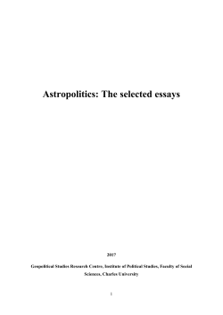 Astropolitics: The selected essays