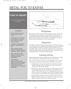 Foil to Knives - Out of The Rock!