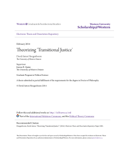Theorizing `Transitional Justice`