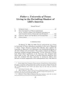 Living in the Dwindling Shadow of LBJ`s America