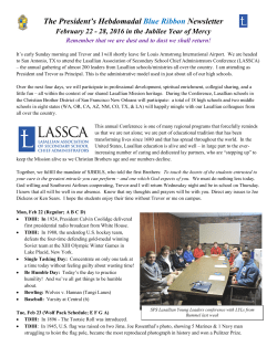 The President`s Hebdomadal Blue Ribbon