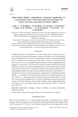 2015 Die et al - Tectona tree rings