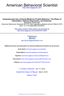 Unpacking the Use of Social Media for Protest Behavior