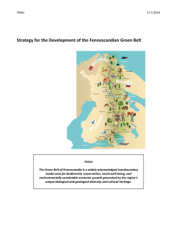 Strategy for the Development of the Fennoscandian Green Belt