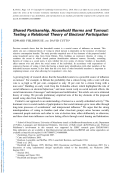 Testing a Relational Theory of Electoral Participation