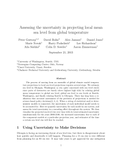 Assessing the uncertainty in projecting local mean sea level from