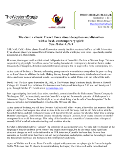 Press release for The Liar