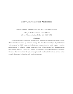 New Gravitational Memories