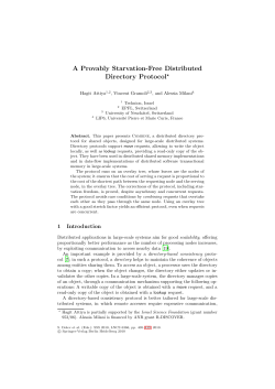 A Provably Starvation-Free Distributed Directory Protocol