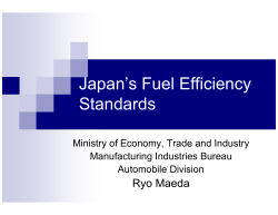 Japan`s Fuel Efficiency Standards