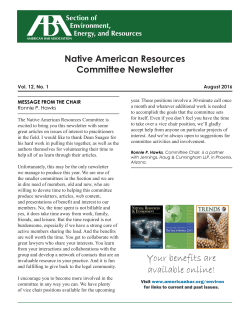 August 2016 - American Bar Association