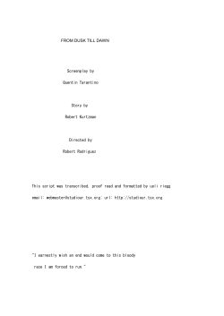 FROM DUSK TILL DAWN - quentintarantino.de