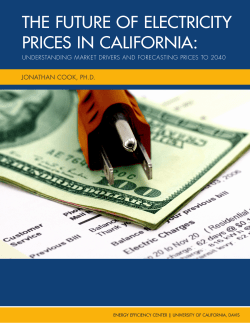 The Future Of Electricity Prices in California: Understanding Market