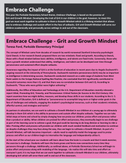 Grit and Growth Mindset Introduction