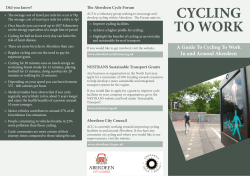 cycling to work - Aberdeen City Council