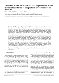 Analytical model development for the prediction of the frictional