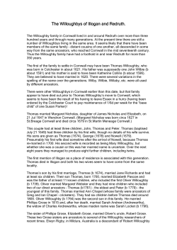 The Willoughbys - Helen and Jim Wilkinson